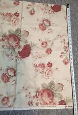 2 Remnants Vintage Waverly Norfolk Rose Floral Upholstery Fabric picture
