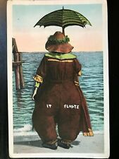 Vintage Postcard 1924 It Floats Greeting Card picture