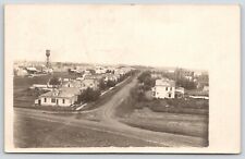 Hendricks Minnesota~Main Street Homes~Machine Shop Barn~Water Tower~1908 RPPC picture