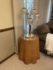 Vintage Anthony California Hollywood Regency Lotus Table Floor Lamps 32” picture