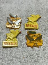 Lot Of Four Dekalb Chick And Corn Advertising Figural Pins picture