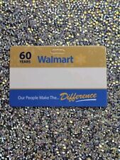 Brand New Never Worn Walmart Name Badge Gold And Blue 60 Years Of Service  picture