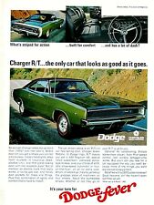 1968 Dodge Charger Magnum 440 R/T Vintage One Page Original Print Ad 8.5 x 11