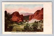 CO-Colorado, Gateway Garden Of The Gods, Pike's Peak, Vintage Postcard picture