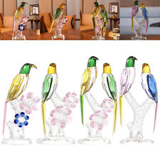 1pc Crystal Parrot Desktop Ornament Animal Figurine TV picture