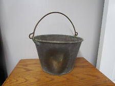 Antique THE AMERICAN BRASS KETTLE #10 Brass Bucket Pale picture