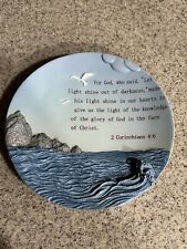 Vintage & Rare Young’s Incorporated 5.75” Textured Plate w/Scripture in EUC picture