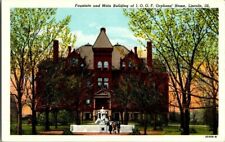 1930'S. IOOF BLDG. ORPHANS HOME. LINCOLN, ILL. POSTCARD ZT8 picture