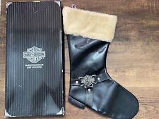 1997 Harley Davidson Faux Leather Christmas Stocking Boot With Original Box bike picture
