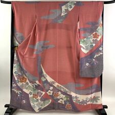 Kimono Furisode , Length 165Cm, Sleeve 66Cm, Sleeve: Camellia, Pine, Bamboo And picture