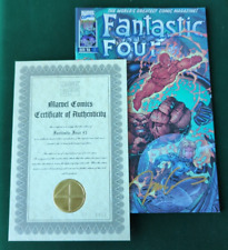 Fantastic Four # 1 Jim Lee Gold Stamped Signature Variant w/COA #1103/2800 picture