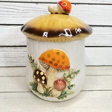 Vintage 1970s Sears Merry Mushroom Jar Canister 9” With Lid picture