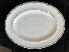 Wedgwood Amherst  Platinum Oval Serving Platter 777329 Excellent Retired picture