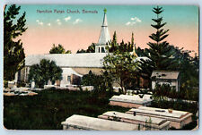 Bermuda Postcard Graves Near Hamilton Parish Church c1910 Unposted Antique picture