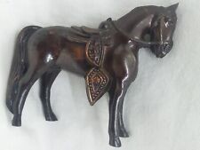 Vintage Copper / Bronze Color Miniature Horse Cast Metal / Japan picture