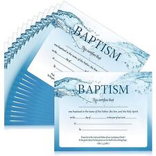 12 Pcs Baptism Certificates for Church 11 x 8.3 Inch Blank Baby Dedication Ce... picture