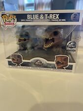 Funko Pop Jurassic World The Exhibition EXCLUSIVE Blue And T-Rex 2 Pack picture