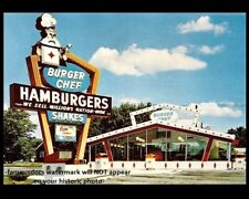 Burger Chef Diner PHOTO Vintage Restaurant Ad Sign Burger Joint 1960s picture