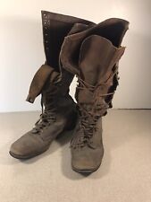 Vintage Military WWI Leather Lace Up Riding Boots   Wolverine?  Rex Rouge? picture
