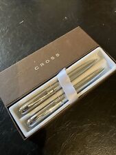 Vintage Cross Silver Tone Ballpoint Pen & Pencil Set picture