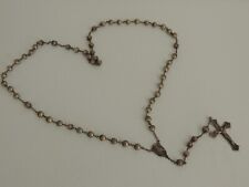 VINTAGE CATAMORE STERLING & BEADED ROSARY picture