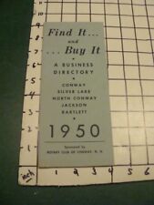 original 1959 CONWAY SILVER LAKE JACKSON BARLETT - NEW HAMPSHIRE DIRECTORY picture
