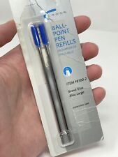 Cross Ballpoint Pen Refill  Blue - Broad - Dual Pack 8100-2 New Open -  picture