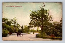 Milwaukee WI-Wisconsin, Lake Park Bridge, Antique Souvenir Vintage Postcard picture