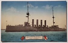 Britain's Bulwarks H.M.S. Cressy Battleship Postcard N23 picture