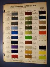 1971 Chrysler Plymouth Dodge Road Runner Charger Dart car auto Paint Chips set picture