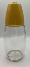 Vintage Sugar Dispenser, Glass with Yellow Plastic Top, by Westinghouse Gemco picture