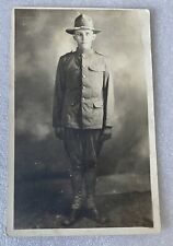 RPPC 1918 postcard 22 year old brother Constantine uniform suit man boy picture