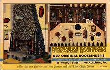 Linen Postcard Old Original Bookbinder's in Philadelphia, Pennsylvania~137676 picture