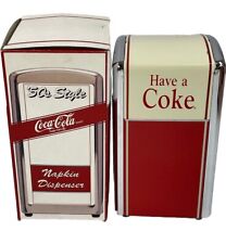 Coca Cola Coke 50s Style Napkin Dispenser Vtg 1992 Diner NEW in Box #10141 picture