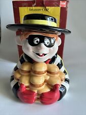 McDonald’s Vintage Treasure Craft 1997 Hamburglar Ceramic Cookie Jar Pfaltzgraff picture