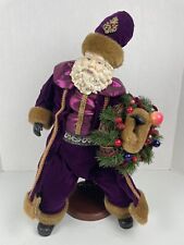 Standing Santa Figure Pipka Father Christmas 17” Tall On Stand picture