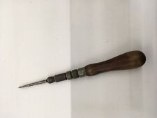 Antique Rare GOODELL Brothers Spiral Screw Driver / Push Drill - Double Shank picture