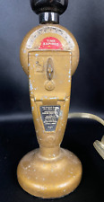 Vintage SMALL The Original Duncan Industries Cast Metal Mini Parking Meter Lamp picture
