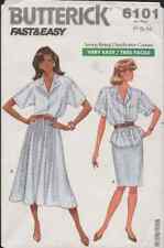 Butterick Pattern 6101 ©1988 Misses Shirt and Skirt, Size P-S-M, FF picture