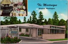 c1950s BAINBRIDGE ISLAND, Washington Postcard THE MARTINIQUE RESTAURANT Winslow picture