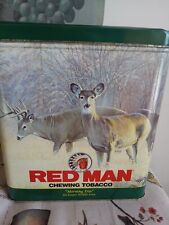 Vintage 1995 Limited Edition Red Man Chewing Tobacco Collectors Tin Morning Trio picture