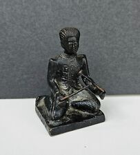 Vintage Chinese Bronze Figurine Cultural Revolution Musican picture