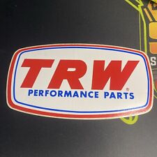Vintage TRW Performance Racing Parts Decal/Sticker. 8”x4” Label. picture