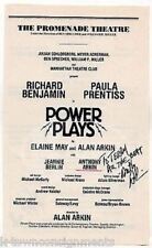 Anthony Arkin Power Plays Stage Actor Autograph Signed Theatre Playbill Page picture