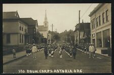 OR Astoria SHARP RPPC 1910's DRUM CORPS on PLANK STREET by Lavalleur No.990 picture