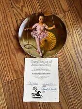 KATIE THE TIGHTROPE WALKER collector plate JOHN McCLELLAND Children's CIRCUS picture