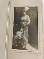 Antique picture of a woman in her wedding gown, by Litynski-Jakubowski, Detroit picture