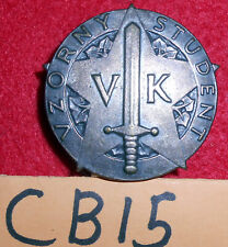 CB15 Czech military school  Outstanding Student badge, screw back picture