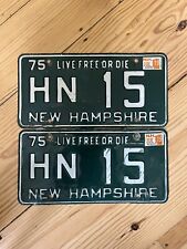 1975 New Hampshire License Plate - 