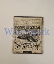 1944 USS Fulton Christmas Drawing V Mail WWII Submarine Tender Naval Censor picture